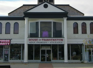 Front of the Frankenstein Wax Museum in Lake George