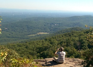 Lake George Hiking - Relaxing at the top of Prospect Mountain