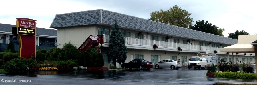 Georgian Resort Lake George view from the street