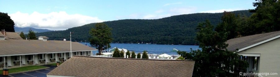 Lake front view of the Marine Village Resort