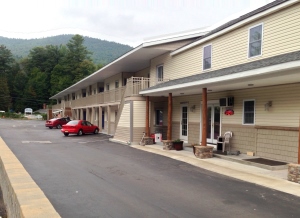 Entrance of the Motel 6 Lake George