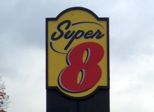 Super 8 Lake George Sign