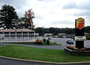 Super 8 Lake George - view from grass